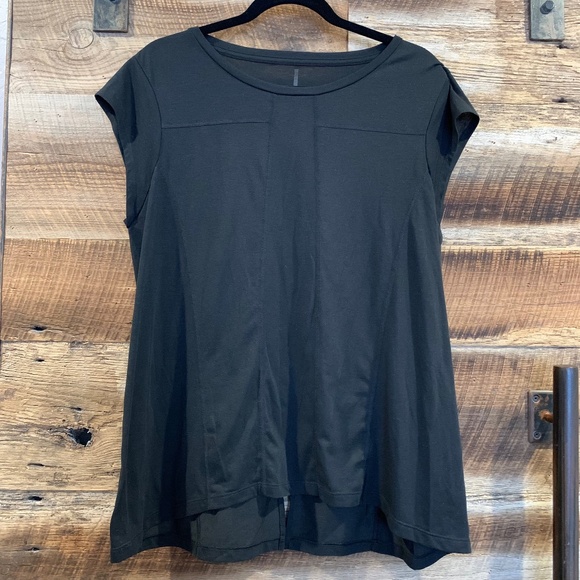 EUC - Lucy - Cap Sleeve Workout Tank - Vintage Black - Large - Picture 2 of 6